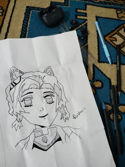 Sketch of Shinobu Kochou